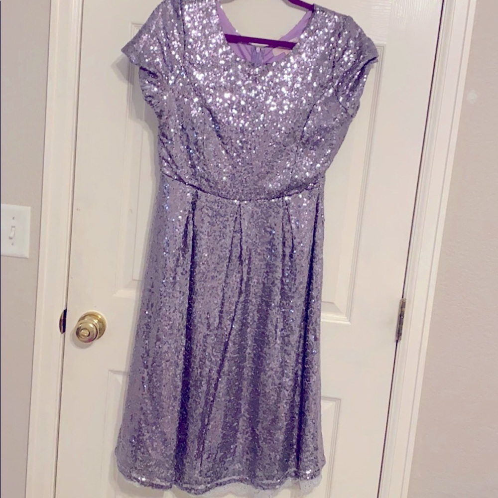 Lavender Sequin Dress
